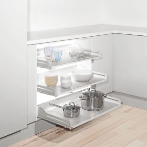 BANDEJA EXTRAIBLE EXTENDO LIBELL BLANCA 900 MM 30 KG