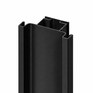 PERFIL GOLA VERTICAL DOBLE NEGRO 4700 MM