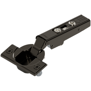 BISAGRA CLIP TOP PARCHE 95° SIN MUELLE PUERTA GRUESA NEGRO ONIX BLUM