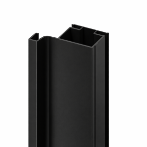 PERFIL GOLA VERTICAL SENCILLO NEGRO 4700 MM