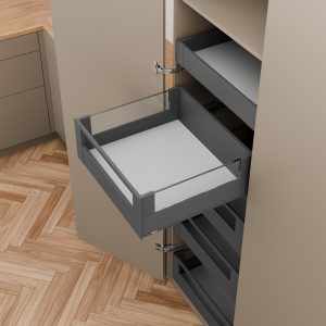 MERIVOBOX ALTO (E ) GRIS ORION 500 MM 40 KG BLUMOTION INTERNO BOXCOVER + GUARDACUERPO