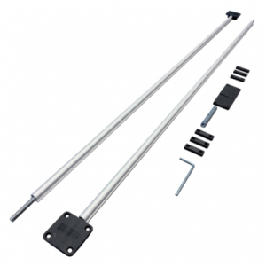 TENSOR PARA PUERTA ABATIBLE CON TAPA NEGRA 2040 MM
