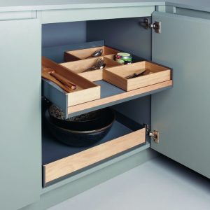 BANDEJA EXTRAIBLE EXTENDO FIORO ANTRACITA 600 MM 30 KG