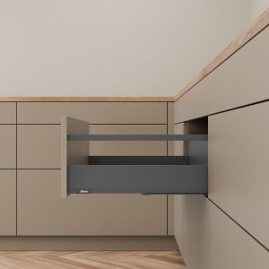 MERIVOBOX ALTO (E ) GRIS ORION 400 MM 40 KG BLUMOTION FM GUARDACUERPO